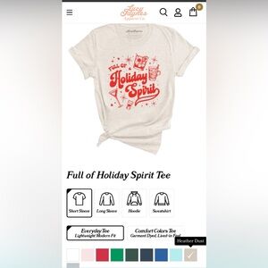 Lucy Jaynes Graphic Tee “holiday spirit”